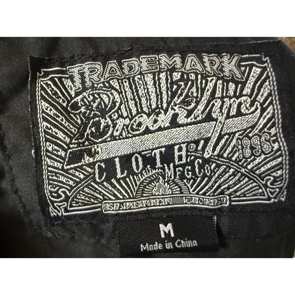 Trademark Brooklyn Cloth Anorak‎ Jacket Pullover Hoodie Graphic Black Mens med